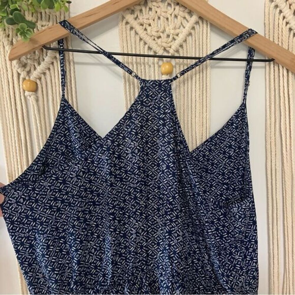 PATAGONIA Women’s Lost Wildflower Dress Sunburst Crux Navy Pockets Size Large - Picture 8 of 14